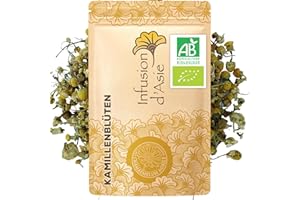 ‎KHLA Khla - Bio-Kamillenblüten 100 g - Lose und Getrocknet - Für Kamillen Tee & Infusion - Schlaf & Verdauung - Heiß oder Kalt - Blumig & Aromatisch - Reich an Antioxidantien - Herkunft Ägypten