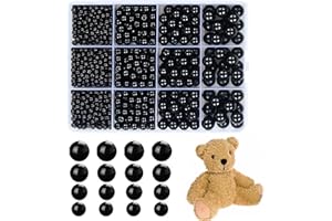 REALJOY 1320 perline rotonde nere 4/6/8/10 mm con foro per infilare, per bracciali, collane, gioielli, bambole, fai da te e mestieri