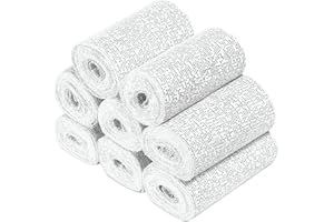 Navaris 8X Bande de plâtre - Bandes plâtrées en Tissu - Matériel Moulage décoration Sculpture - Art créatif - Aussi pour Le Corps - 10 x 300 cm