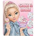 Depesche TOPModel Cake & Bake 13386 Colouring Book with Sequins, with 32 Pages for Designing Model and Baking Motifs, Includes 5 Sticker Sheets