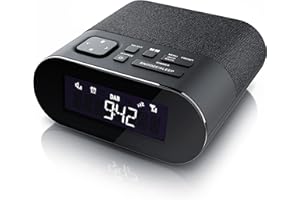 ‎CSL-COMPUTER CSL - DAB Plus Radiowecker - Küchenradio digital – FM und DAB/DAB + Radio mit je 20 Speicherplätzen – 16 Lautstärkestufen – Wecker – 4 Helligkeitsstufen – Snooze – Abschalttimer