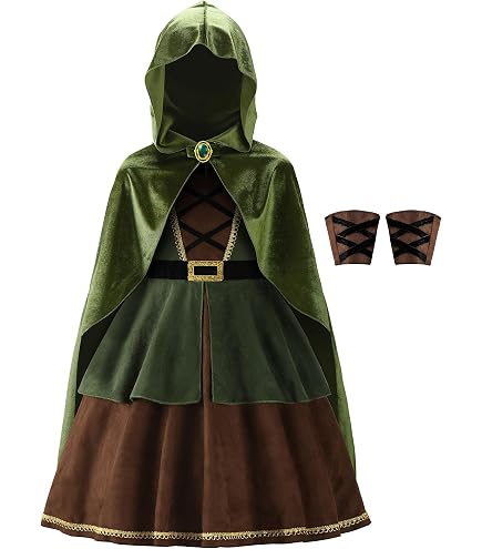 Costume De Fée Elfe Pour Fille – Robe Tulle Verte, Bandeau Fleuri, Oreilles Pointues – Déguisement 4 Pièces Pour Halloween Et Fêtes