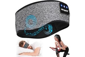 INK-TOPOINT Cuffie per Dormire, Wireless Cuffie dormire Fascia Bluetooth 5.3 Sonno Cuffie con 14 Ore di Riproduzione & altoparlanti Hi-Fi HD integrati, Fascia per dormire per Dormire/Sport/Relax/viaggi/insonnia