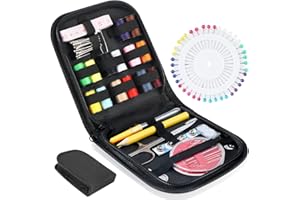 OWill Kit de couture 94 pièces - Fournitures de couture de qualité supérieure - Mini kit de couture pour débutants, voyageurs et réparations de vêtements d'urgence