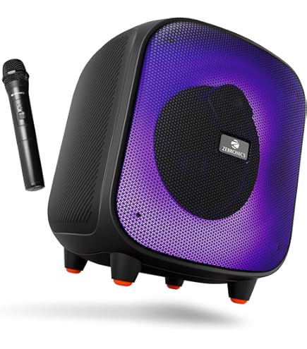 RHM K666 Karaoke Machine with Rich & Deep Bass, Powerful Sound, 2