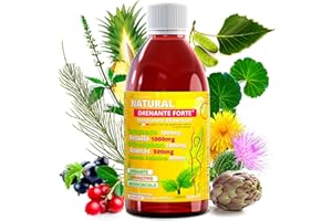 BODYBLOOMS Diuretico drenante forte dimagrante anticellulite | 11erbe con Bromelina Forte Drenante e Detox Dimagrante forte| Drenante gambe | Diuretico ritenzione idrica gambe al Gusto Arancia 500ml