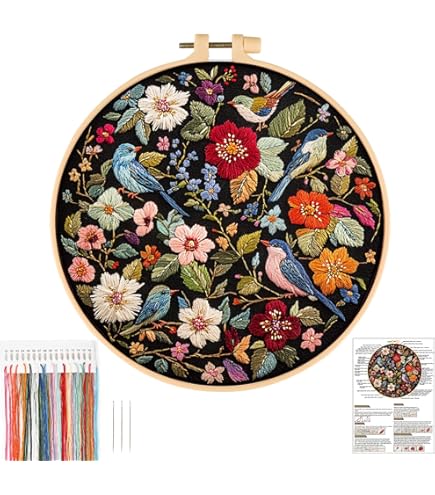 Cukol Cukol 3pcs Kit Ricamo Principianti Paesaggio Fluviale