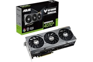 ASUS TUF GAMING NVIDIA GeForce RTX 4070 Ti – Carte graphique gaming (12GB GDDR6X, PCIe 4.0, DLSS 3, HDMI 2.1a, DisplayPort 1.4a, ventilateurs axiaux)