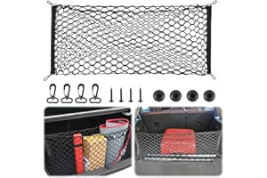 SOPHISTICATE Filet de Bicouche Rangement Voiture, Grande Elasticité Filet de Rangement pour Le Rangement Filet à Bagages de la Voiture Filet Coffre Voiture pour la Plupart des Types de Voitures 110 * 40CM