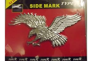 BARGAINWORLDUK Flying eagle Chrome badge 3D cards logo emblem stick on Icon mirror decor AC19/E