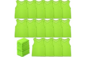 Sintege 24 Stück Nylon Trainingsleibchen Mesh Markierungshemden Fußball Trainingswesten für Kinder Jugendliche Teenager Sport Basketball Fußball Volleyball