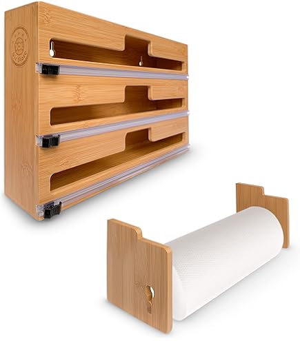 Relaxdays Porta Pellicola Magnetico Con Tagliera | Dispenser Alluminio Da Cucina Bianco