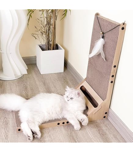 Tiragraffi Ovale Per Gatti In Cartone Ondulato - Letto E Graffiatoio Resistente - Foto 4