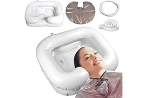 ULEMONDEE Haarwaschbecken Für Bettlägerige,4 Stück Haare Waschen Für Bettlägerige,mobiles Waschbecken