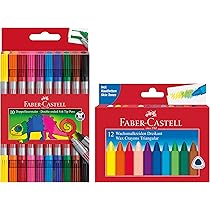 Lot De 12 Crayons De Cire Jumbo - Couleurs Vives - Pour Enfants Dès 3 Ans - Art Et Loisirs Créatifs