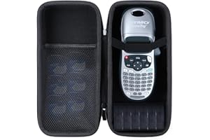 Peyyargo Dura Funda Protectora Compatible con DYMO LetraTag LT-100H / LetraTag LT-100H Plus Etiquetadora (Negro)