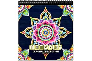 FUN LAVIE Mandala Malbuch für Erwachsene - 32 Entspannende Mandala Designs, Anti-Stress Ausmalbuch für Erwachsene mit Spiralbindung, Achtsamkeit & Stressabbau – Perfekt für Entspannung