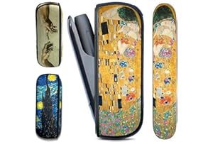 UPSHELL - Cover IQOS 3 DUO Rigida ART LIMITED EDITION, Custodia Porta Sigaretta Elettronica in Alta Qualità, Accessori Utili per Sigarette Elettroniche (Bacio di Kilmt)