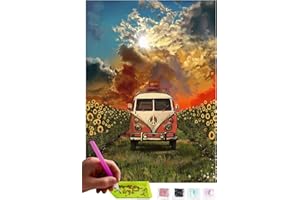 MISHBAY Diamond Painting Voiture - Peinture Diamant 30x40cm - Diamond Painting Adulte Auto - 5D Diamond Painting Kit Complet - DIY Point de Croix Deco