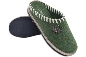 Primo Calzature Le Originali Tirolesi Ciabatte Donna in Vera Lana Cotta, Pantofole Invernali 100% Made in Italy, Artigianato Ecosostenibile