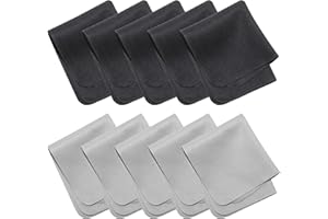 CHULN 10 Pezzis Lavabili Panni in microfibra per la pulizia di lenti, occhiali, schermi, vetro, fotocamera, tablet.