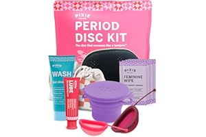 PIXIE CUP Pixie Menstrual Disc Kit - No Metals or Toxins - 100% Medical-Grade Silicone - Best Period Disc Starter Kit - Removes Like a Tampon - Proven to Become A Successful Menstrual Disc User
