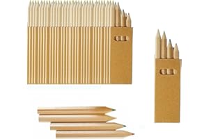 Partituki 10 Sets di Matite Colorate per Bambini Ciascuno con 4 Matite Colorate Mini Crayon. Ideale per Bomboniere, Scolastiche e Regalini Fine Festa Compleanno