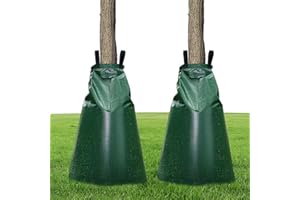 HonGien 2Pack Watering Bag 20 gal Drip Tree Irrigation Bag PVC UV Resistant Tree Watering Bag for New Plant Trees Trunk With Heavy Duty Zipper Watering Bag for Trees