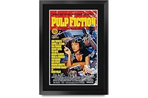 HWC Trading Pulp Fiction The Cast Bruce Willis Samuel L Jackson Gifts Poster stampato autografo per i fan del film Memorabilia – A3 incorniciato