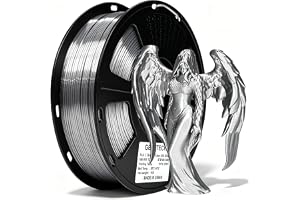 GEEETECH PLA Filament, 1,75 mm, Silk Silver, 3D-skrivare Filament PLA, 1kg Spool
