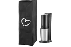 kwmobile Housse Compatible avec Machines SodaStream - Housse de Protection intégrale pour Machine à Eau gazeuse et Soda - Blanc-Noir