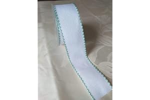 NASTRIFICIO ROSSI SAS NASTRIFICIO ROSSI Nastro Aida Rotolo 2,5 M ORTENSIA VERDE LUCE 53 MM (247)