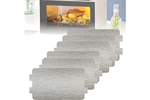 Esshogo 6 pezzi Mica per Microonde, Foglio di Mica Universale Parti, Forno a Microonde Piastra, Ricambi microonde,Foglio di Mica per Microonde Universale, Mica Piastre a Microonde