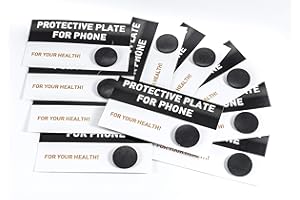 SN NATURSTEIN UG - Shungite Plate for Mobile Phones, Round and Polished | Gem Stone from Karelia - 10 Units