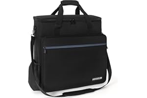 AKOZLIN Gepolsterte Tasche für Mixer, DJ-Controller, Reise-Umhängetasche, 45,7 x 45,7 x 14,9 cm, DJ-Mixer-Tasche