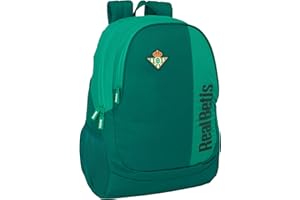 Safta REAL BETIS BALOMPIÉ - Mochila Escolar Infantil, Ideal para Niños de Diferentes Edades, Cómoda y Versátil, Calidad y Resistencia, 32x16x44 cm