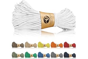 ‎GANZOO Ganzoo Paracord 125 Seil 1mm Takel-Schnur, Nylon & Polyester, Allzweckseil für Armband, Hundehalsband, Hundeleine & Knüpfen, Takeln, Camping & Survival
