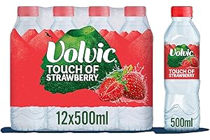 Volvic Touch of Fruit Strawberry Still Flavoured Water Multipack 12 x 500ml