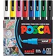 uni-ball Uni Posca PC3M/8 8-Piece Paint Marker Pen Set Assorted Pigmentation Ink Fine Tip