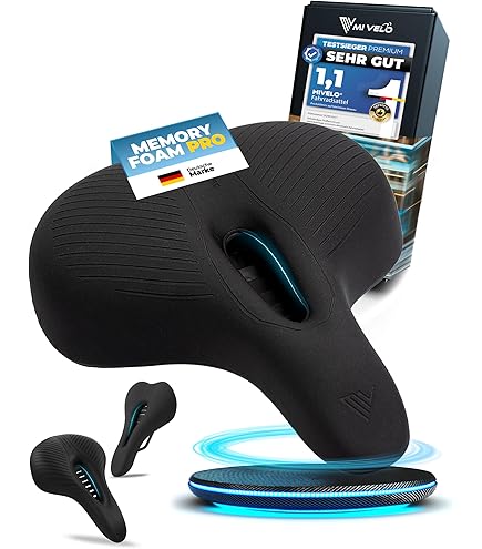 MIVELO Comfort PRO Fahrradsattel mit Memory Foam I Fahrrad Sattel Damen I Fahrradsattel  Herren bequem & ergonomisch (Trekking) : Amazon.de: Sport & Freizeit