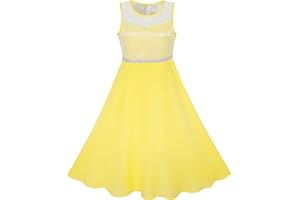 Sunny Fashion Girls Dress Rhinestone Chiffon Bridesmaid Dance Ball Maxi Gown Age 6-14 Years