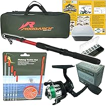 Aazon.co : ODDSPRO Kids Fishing Pole Pink, Portable Telescopic Fishing Rod And Reel Cobo Kit