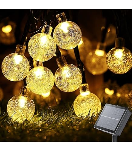 Luci Solari Esterno 10M Con 100 LED - Catena Luminosa Impermeabile IP65, 8 Modalità - Foto 5