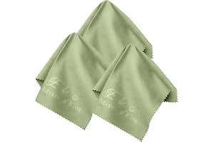 EDISON & KING Gamuza limpia gafas grande 50% biodegradables - 50% microfibra - paquete de 3 (40x30cm) Toallitas limpia gafas