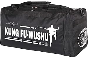‎BAY SPORTS XL Sporttasche Mein Sport Kung Fu Wushu Star, Tasche, Trainingstasche, Kungfutasche Bag, schwarz, 70 x 32 x 30 cm Motiv Wu SHU
