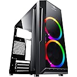 Spirit Of Gamer - DEATHMATCH 3 - PC-Gaming-Gehäuse Matx/ITX - 2 Adressierbare RGB-LED-Lüfter 120 Mm - Desktop-Gaming-Tower-Fa