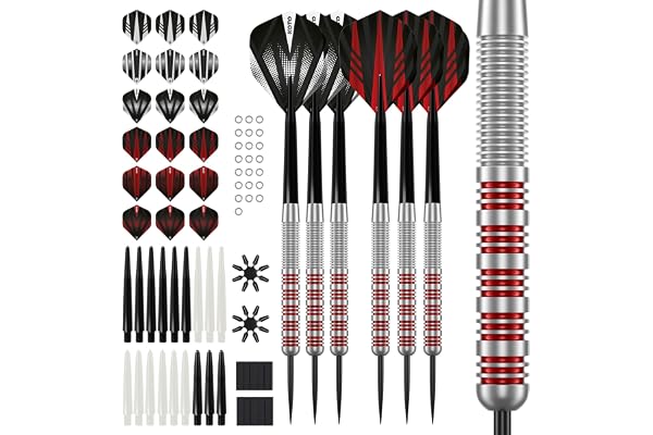 KOTO – Rak svart mässing dartpilar, 18 g, steelarts, professionell dartpilset, 3 ståldart pilar, kompletta ståldart tillbehör