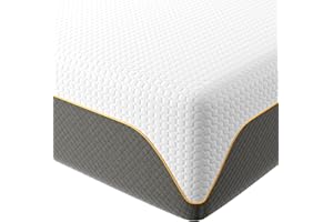 Doubleslee Memory Foam Mattress, 4FT6 Double Mattress, Medium Firm Feel, Soft Skin-friendly Durable, Sleep Cooler and Back Pain Relief, in a Box(135x190x20cm)