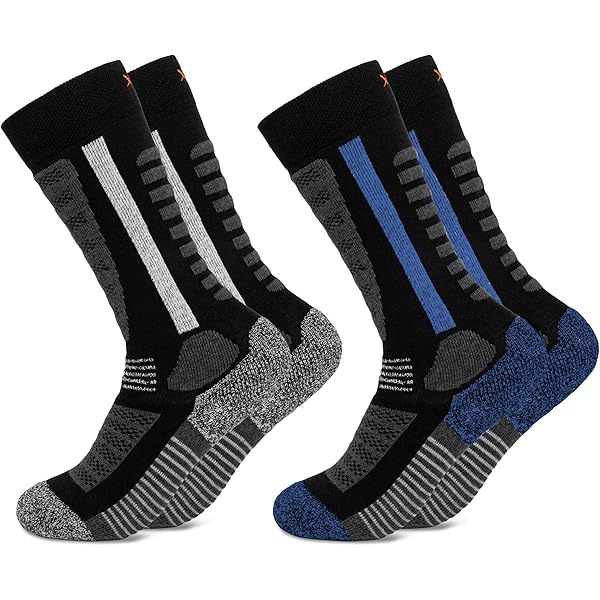 Acheter 1 Paire De Chaussettes De Ski D'hiver Pour Enfants, Chaussettes Thermiques En Coton épais à Tube Long, Absorption De La Sueur, Chaussettes De Sport De Plein Air Confortables Pour Garçons Et