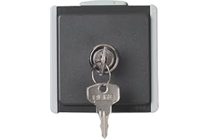 Unitec Aquarius 45253L Socket Lockable Single Switch Surface-Mounted Loose Grey/Dark Grey